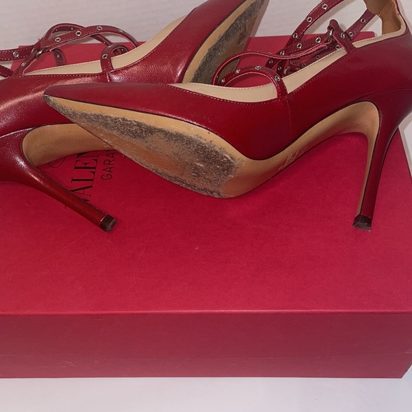 Valentino Garavan Ankle Strap Leather Hills - Picture 5 of 9